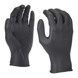 Gants Nitriles Jetables Noir MILWAUKEE 4932493235 - Protection Pro | Ekibat