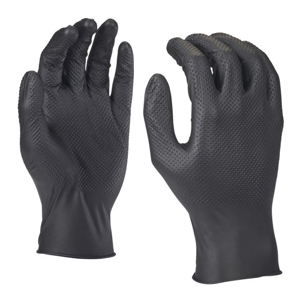 Gants Nitriles Jetables Noir MILWAUKEE 4932493235 - Protection Pro | Ekibat
