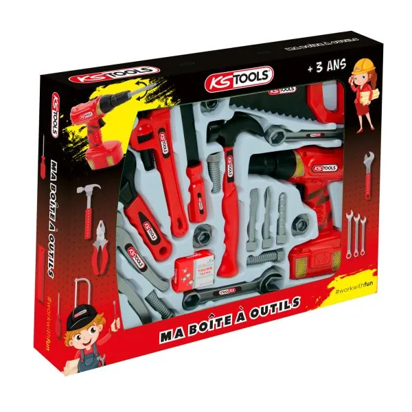 Coffret d'outils pour enfants KSTOOLS 100091 | Vis bois | Ekibat