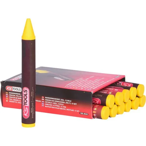Crayon jaune de marquage pour pneu . 12 | Vis bois | Ekibat