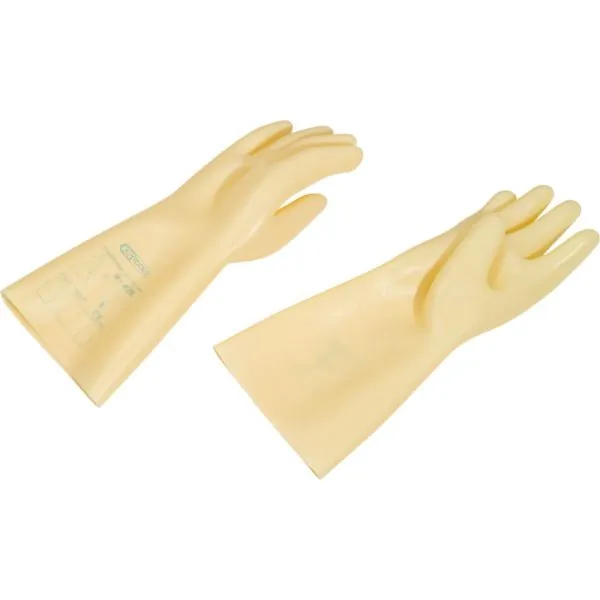Gants d'électricien en Naturalex blanche . classe 3 | Soudage | Ekibat