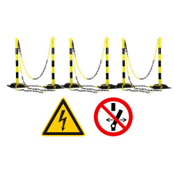 Kit balisage zone de travail intervention véhicules