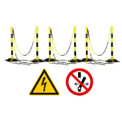 Kit balisage zone de travail intervention véhicules éléc/hybrides | Vi