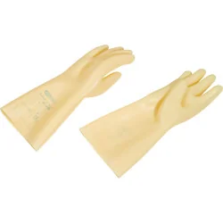 Gants d'électricien en Naturalex blanche . classe 0 | Gants de protect