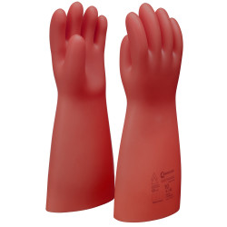 Gants élec. isolés rouges . protection mécanique . classe 0