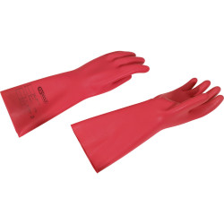 Gants d'électricien en Naturalex . rouge . classe 0 . T11