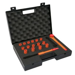 Coffret de douilles et accessoires 3/8'' isolés 1000V | Boulonnerie |
