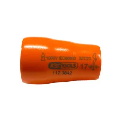 Douille isolée 3/8'' 12 pans . 17 mm | Vis bois | Ekibat