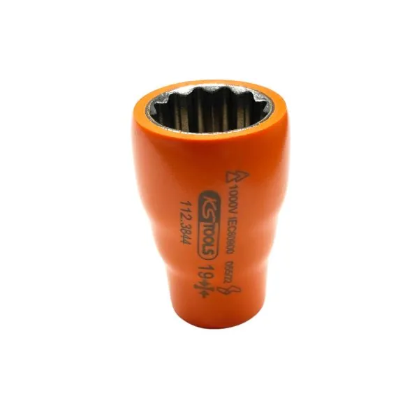Douille isolée 3/8'' 12 pans . 19 mm | Vis bois | Ekibat