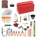 Caisse à outils isolés 1000V - 137 pcs | Vis bois | Ekibat