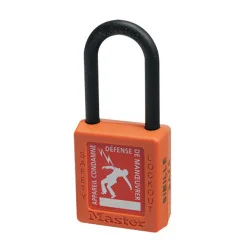 Cadenas orange en nylon . anse Ø 6 mm x H.44 mm avec
