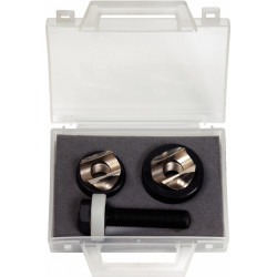 Coffret d'emporte-pièces spécial plombier . Ø32 .5 - 35mm