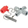 Mini clé universelle pour armoire éléctrique KSTOOLS 130.1010 | Vis bo
