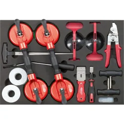 Module de réparation de pare-brise . 12 pcs | Vis bois | Ekibat