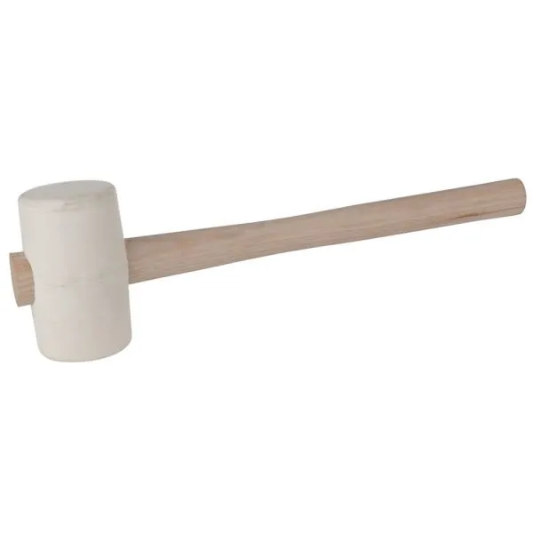 Maillet caoutchouc avec tête blanche . 500g KSTOOLS | Chevilles & Ancr