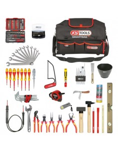 Composition d'outils électricien en sac SMARTBAG - 138 pièces KSTOOLS 117.0138 | KSTOOLS