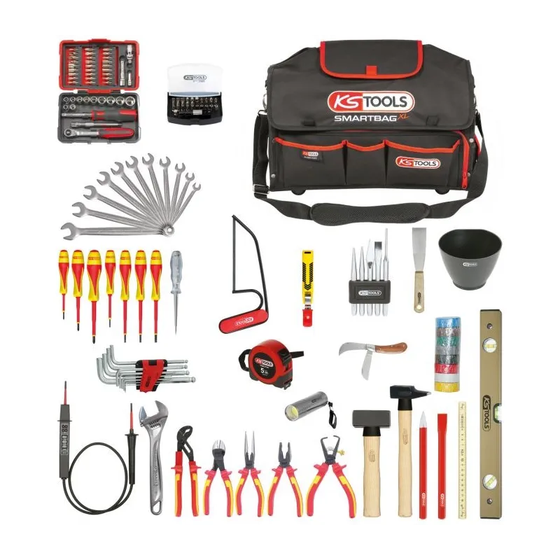 Composition d'outils électricien en sac SMARTBAG - 138 pièces KSTOOLS 117.0138 | 117.0138 Composition d'outils électricien en sac SMARTBAG - 138 pièces KSTOOLS 117.0138 | 117.0138