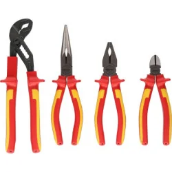Jeu de 4 pinces isolées à poignée bi-composant KSTOOLS 117.1100 | 117.1100