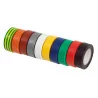 Lot de 10 rubans d'isolation en PVC multicolore | Mesure & Traçage | E