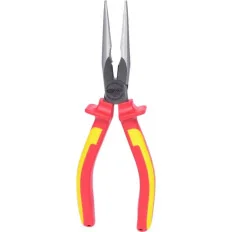 Pince à bec demi-rond droit isolée à poignée bi-composant . L.200 mm KSTOOLS 117.1118 | 117.1118
