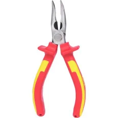 Pince à bec demi-rond coudé isolée à poignée bi-composant . L.150 mm KSTOOLS 117.1120 | 117.1120