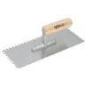 Platoir denté - lame inox - cannelures 10x10 | Outillage maçon | Ekiba