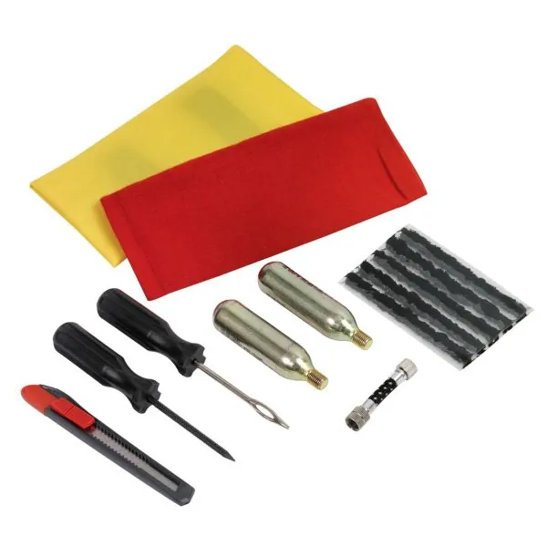 Kit de réparation de pneus Moto et Quad | Protection antichute | Ekiba