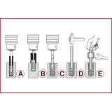 Coffret d'extracteurs pour vis et écrous . 25 | Vis bois | Ekibat