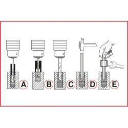 Coffret d'extracteurs pour vis et écrous . 25 | Vis bois | Ekibat