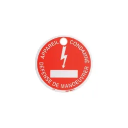 Panneau plastique C11 diam. 80 mm - Appareil condamné KSTOOLS 117.1436 | 117.1436