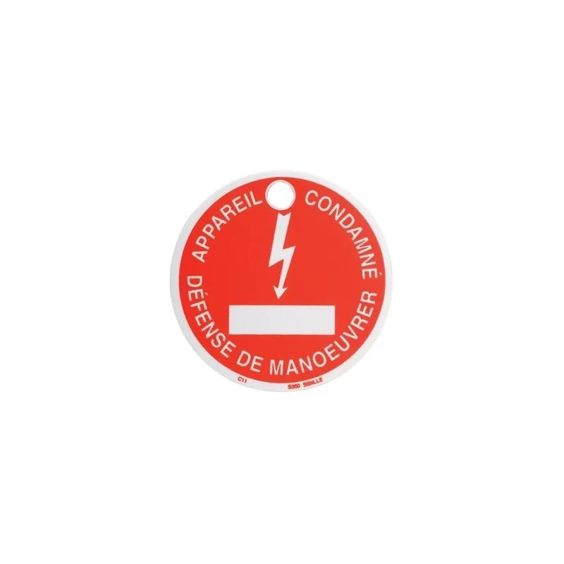 Panneau plastique C11 diam. 80 mm - Appareil condamné KSTOOLS 117.1436 | 117.1436 Panneau plastique C11 diam. 80 mm - Appareil condamné KSTOOLS 117.1436 | 117.1436