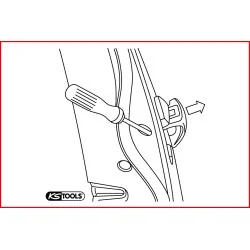 Outil de démontage de poignées de porte KSTOOLS | Quincaillerie porte