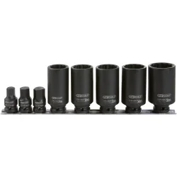 Assortiment de douilles à chocs 6 et 12 | Vis bois | Ekibat