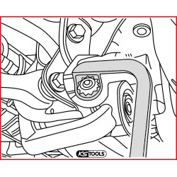 Clé de filtre à huile type Haldex -12 | Vis bois | Ekibat