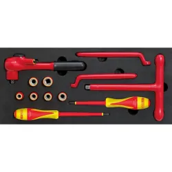 Coffret d'outils isolés pour véhicules électriques et hybrides - 16 pcs KSTOOLS 117.1835 | 117.1835