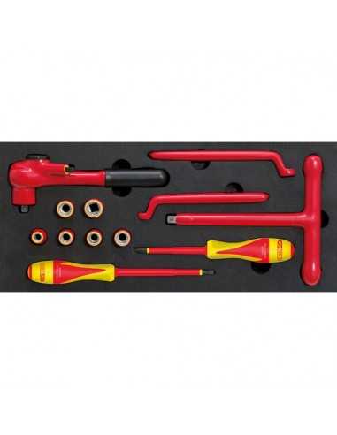 Coffret d'outils isolés pour véhicules électriques et hybrides - 16 pcs KSTOOLS 117.1835 | KSTOOLS