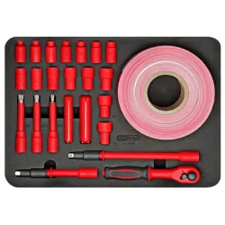 Coffret d'outils isolés pour véhicules hybrides et électriques KSTOOLS 117.1890 | 117.1890