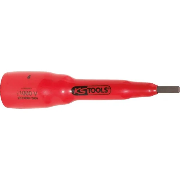 Douille tournevis 6 pans isolée . 3/8" - 4 mm KSTOOLS 117.3861 | 117.3861 Douille tournevis 6 pans isolée . 3/8" - 4 mm KSTOOLS 117.3861 | 117.3861