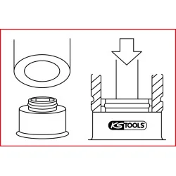Coffret d'outils pour bagues d'étanchéité de soupapes . | Mesure & Tra