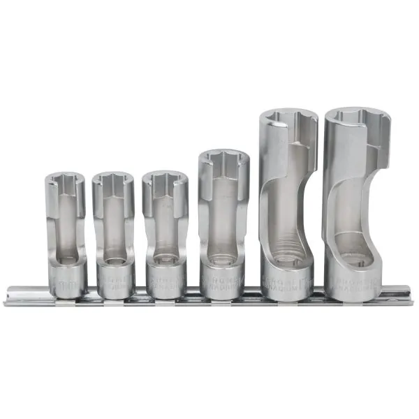 Rail de 6 douilles fendues 6 pans 3/8" | Vis bois | Ekibat