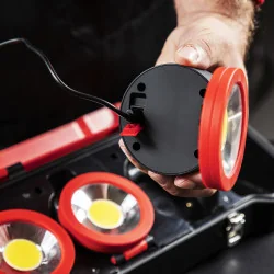 Coffret de 3 projecteurs LEDs 3W KSTOOLS 150.4314 | Vis bois | Ekibat
