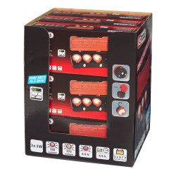 Présentoir de 9 coffrets de 3 projecteurs LEDs 3W KSTOOLS