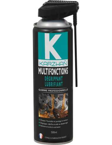 Dégrippant KARZHAN multifonctions avec tête 2 jets - aérosol 500ml