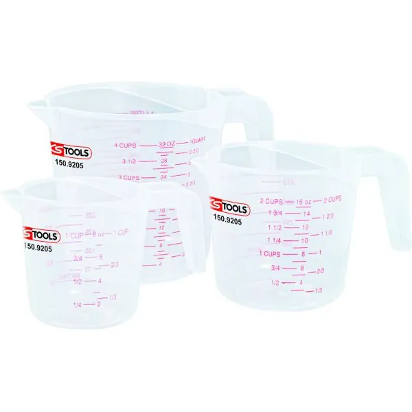 Jeu de 3 verres doseurs KSTOOLS 150.9205 | Mesure & Traçage | Ekibat