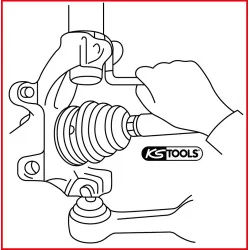 Ecarteur pour fixations de bras de suspension KSTOOLS | Clés & Douille
