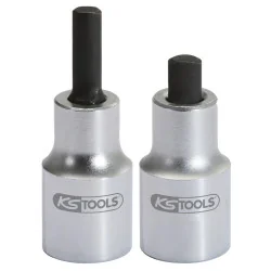 Jeu de 2 douilles tournevis 6 pans pour | Vis bois | Ekibat
