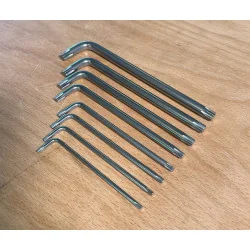 Jeu de 8 clés mâles TORX® longue . | Vis bois | Ekibat