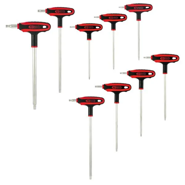 Jeu de 9 clés mâles TORX tête sphérique | Vis bois | Ekibat