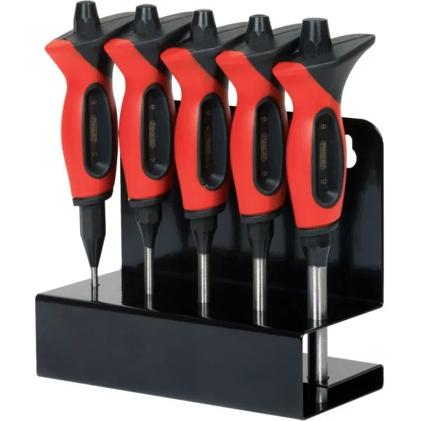 Présentoir de chasses goupilles brunis 5pcs L150mm KSTOOLS | Vis bois