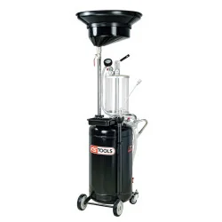 Récupérateur d’huile par gravité et aspiration 90L avec | Mesure & Tra